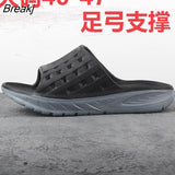 Men's Slippers Men's Large Size 47 Thick Sole Arch Support Cushioning Rehabilitation Slippers