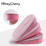 Women's Invisible Heightening Half Pad Massage Soft Inner Heightening Sports Shoes White Shoes Canvas Shoes Heel