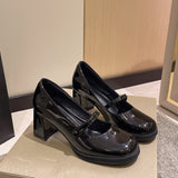 Breakj Small Leather Shoes Women 2025 New Autumn Retro British Style Lefford Shoes Jk Shoes Mary Jane Single