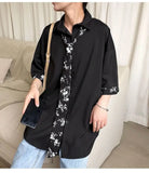 Shirt Men Bouse Women White Japanese Summer 2021 Short Sleeve Student Korean Loose Fairy Tie Shirts Retro