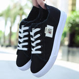 New 2021 Spring Summer Women Canvas Shoes flat sneakers women casual shoes low upper lace up white shoes