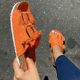 Women Summer 2022 New Flat Shoes Women Indoor Outdoor Slipper Casual Beach Shoes Summer Sandalias Mujer Flip