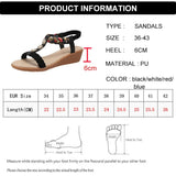 Summer Wedge Sandals for Women Crystal Printed Elastic Strap Gladiator Sandals Woman Comfortable Non Slip Beach