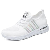 Sneakers Mesh Autumn Breathable Sneakers Women Casual Shoes Lace Up Spring Female Flats Knitting Ladies Vulcanized