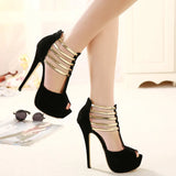 Sandals Women's Heels Fish Mouth Waterproof Table Summer 45 Color Large Size