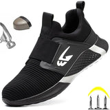 Boots Work Shoes Women Working Safety Shoes With Steel Toe Cap Kevlar Red Lightweight Ankle Boots Water Proof Sneakers