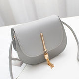 Tassel Women Crossbody Bag PU Leather Small Flap Messenger Bag for Ladies Sling Bag Mobile Phone Wallet Handbags