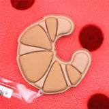 Foods Shoe Charms Cute Sushi Cookies Ice Cream Cake PVC Shoes Accessories Decoraciones for Croc Buckle jibz Kids