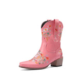 Breakj 2023 New Comfort Low And Embroidery 40-43 Women's Low Boot Boot Boots
