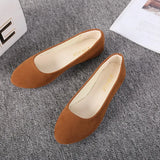 Flat Shoes Trend Simple Sweet Classic Candy Colors New Autumn Summer Casual Flock Flats Boat Cute Girls Flats Office