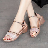 Women Wedge Sandals Summer 2022 New Fashion All-Matching Summer Fashion Comfort Platform Chunky Heel