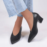 Spring and Autumn New Snake Scale Pattern Bright Leather Pointed Large Size Single Shoes Shallow Mouth Lazy High