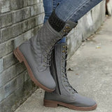 and Winter Women's Boots High Quality Warm Mid-calf Snow Boots Women's Lace-up 2022 Fashion Comfortable Women