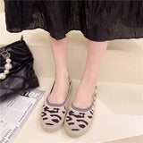 Fisherman Shoes Women's Small Fragrant Spring And Autumn New Korean Version Of Knitted Soft Sole Flying Breathable Single
