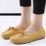 Women Breathable Summer Platform Shoes Comfortable Bottom Lace Up Nurses Shoes Slip-On Loafers Light Sneakers Zapatos De