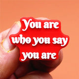 Sale 1pcs Rights Protection Shoe Charms Woman Speaking Shoe Accessories Decoration Fit Croc Jibz Kids Party Gifts