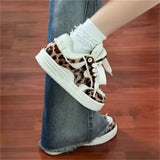 Breakj Hot Style Board Shoes Female Brand With The Same Wild Fashion Leopard Print Small White Shoes Four Seasons Regular Dopamine Tide
