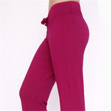 Wide Leg Trousers Women Harem Pants Mid Waist Flowy Casual Summer Cotton Long Loose Female Sexy