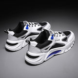 Men Sneakers Lace Up 2023 New Autumn Mesh Breathable Soft Bottom Casual Running Shoes Male Walking Footwear Zapatillas