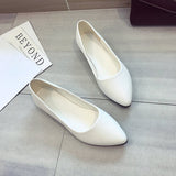 Seasons New Pointed Flat-Bottomed Lazy Shoes Solid Color Leisure Comfortable Soft-Soled