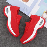 Platform Sneakers Flats 2021 Breathable Casual Shoes Flats Wedges Sneakers for Women Mesh Sock Shoes Zapatos De