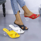 Breakj And High-Heery Slippers Women Font Cross-Woven With Women Cool Drag Women