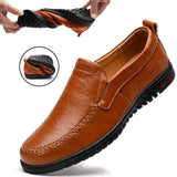 Men Shoes Genuine leather Comfortable Men Casual Shoes Footwear Chaussures Flats Men Slip On Lazy Shoes Zapatos