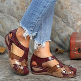 Women Sandals Sli on Round Female Slippers Casual Comfortable Outdoor Fashion Sunmmer Plus Size Shoes Women Big Size43