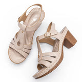 New Summer Women Sandals Cork Square Heel Women Shoes Comfortable Ladies Sandals For Women Shoes On Heels Femmes
