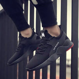 New Black Breathable Runner Sports Sneakers Men's Leisure Breathable Mesh Outdoor Fitness Running Sport Sneakers