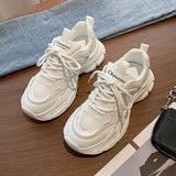 2024 New Thick-Soled Daddy Shoes Net Breathable Loose Cake Soles Sports Tie All Kinds Of Casual