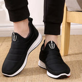 Winter Vulcanized Shoes Warm Fur Sneakers Soft Slip Shoe On Flat Mom Ladies Casual Comfortable Female Snow 2021