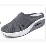 Breakj Small Net Hole Slippers Women No Heel Half-Slippers Thick-Bottom Slippers Women Net Side Half Slippers