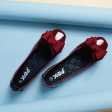 Women Soft Ballet Flat Shoes PU Womens Foldable Soft Square Toe Ballet Flats Butterfly Knot Loafers Woman Ballet Flats