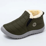 Warm Shoes Casual Snow Platform Boots Cotton Fabric Waterproof Non-Slip Fur Women Boots Winter Female Shoes Botas