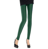 Women Shiny Pant Leggings Hot Selling Leggings Solid Color Fluorescent Spandex Elasticity Casual Trousers Shinny