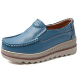 Breakj Student Sports Shoes In Autumn And Winter 2024 Korean Version Of Rocking Shoes Leather Slopes And Casual Shoes Women's Singles