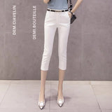 For Women Trousers Summer High Elasticity Office Lady Pant Capri 2019 New Fashion Formal Trouser For Ladies Pencil