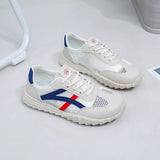 Breakj 2025 New Korean Version Ins Breathable Small White Shoes Women's Low Top Casual Board Shoes Platform Platform Shoes Women HB