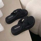 New Thick-Soled Anti-Skid Slippers Women's Summer Soft-Soled Beach Sandals And Slippers With A Sense Of Shit And