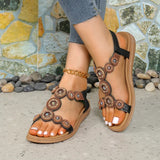 Flat Toe Elastic Sequin Metal Sandals Women's Casual Fish Mouth Roman Style Women's Sandal Shoes for Women Women