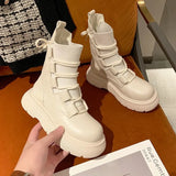 autumn new Martin boots women's autumn and winter short boots thick-soled inner increase women's boots motorcycle