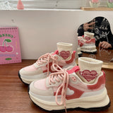 2022 Lolita shoes new pink platform sneakers sweet purple Japanese Women shoe college girls Tennis shoes Women's sports