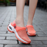 Mesh Shoes Summer Sandals Heighten Air Cushion Soft Walking Sandals Sports Slippers Comfortable Breathable Flats