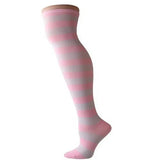 High Striped Cotton Socks Cute Stripe Printed Sock Women Over Knee Long ThighPlus Size Overknee Socks