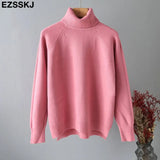 color basic sweater thick Sweater Women Pullover Casual Turtleneck Long Sleeve Knit Sweater Female