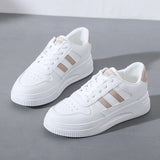 Breakj Small White Shoes Students Korean Version Female Tide 2025 Spring New Platform Increased Breathable Casual Shoes Street Shot