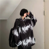 shirts for men women 2021SS new Harajuku bf dark Gothic wear all-match long-sleeved blouse trend black white