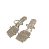 Breakj New Summer Wear Cool Drag High Heel Sandals French High-End Water-Drilled Slippers Fairy