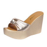 Fish Mouth Slope Heel Slippers Women Wear 2023 Summer New Summer Muffin Thick Soles Large Size 4143 Sandals And Slippers